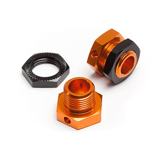 Trophy Buggy - 5mm Hex Wheel Adapters  (Orange/Black)