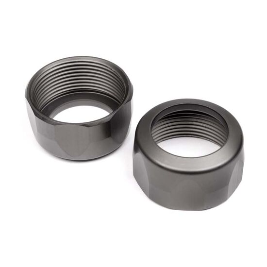 BAJA 5B 2.0 - SHOCK CAP 20x12mm (GUNMETAL (2/Stk)