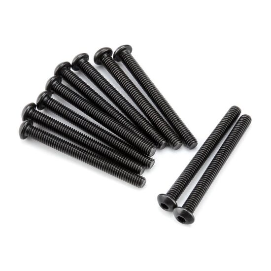 BUTTON HEAD SCREW M2.5X25MM (HEX SOCKET/10PCS)