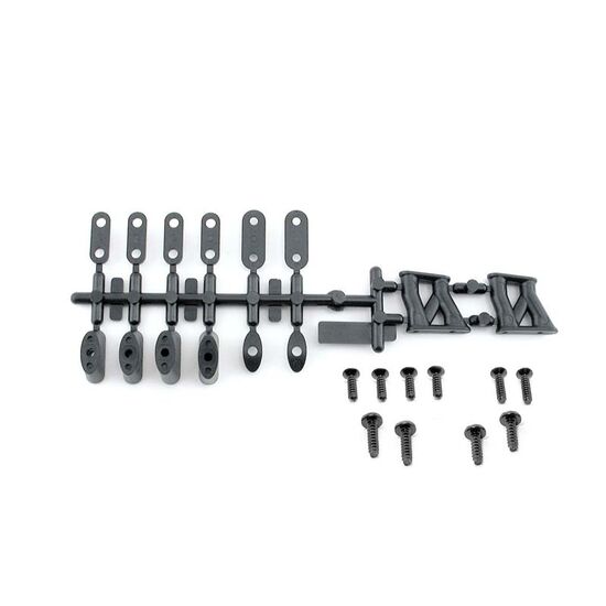 WING MOUNT SET (MOLDED PLASTIC/BLACK)