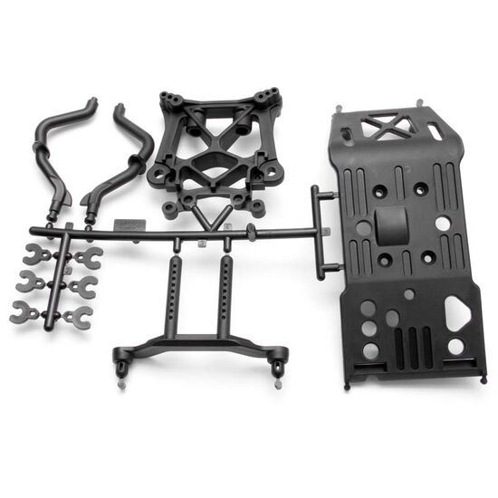 HPI85234-SKID PLATE/BODY MOUNT/SHOCK TOWER SET