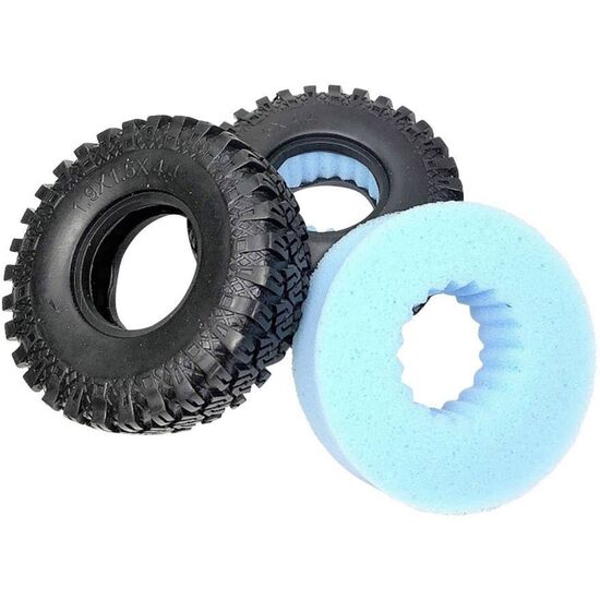 Pneus Crawler avec inserts anti-rebond, sans jante, 114 mm (2)