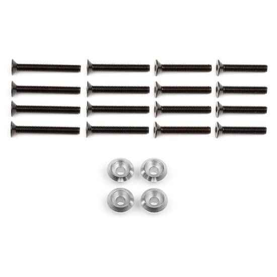 HPI86985-WHEEL WASHER (SILVER/4pcs)