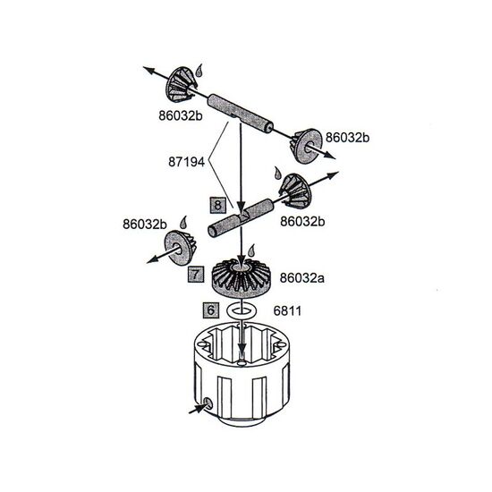 4 BEVEL GEAR DIFFERENTIAL CONVERSION SET (SAVAGE-MT2), 6 image