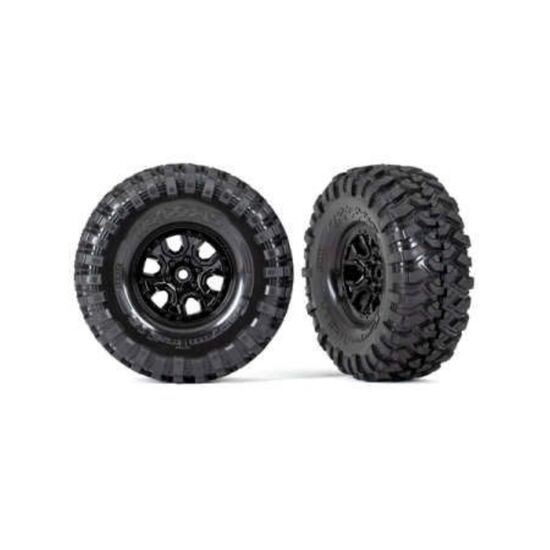 Tires and wheels, assembled, glued (T RX-4 2021 Bronco 1.9' wheels, Canyon Trail 4.6x1.9' tires) (2)