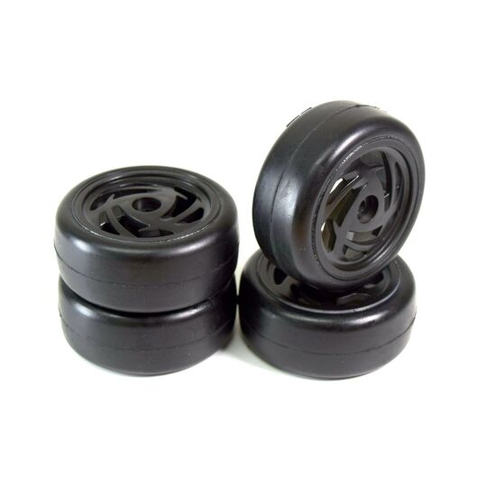 AB2510017-Wheel Set Onroad Ronin Slick black 1:10 (4)