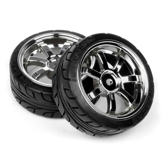 T-GRIP REIFEN AUF 26mm RAYS 57S-PRO CHROM-FELGEN MONTIERT, 5 image