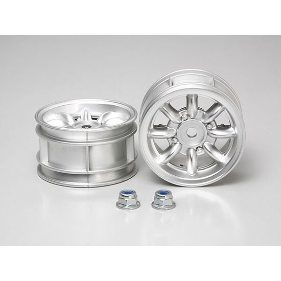 M-Chassis 8-Spoke Wheels 2pcs plated