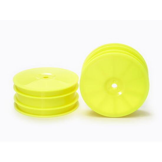 4WD Buggy Front Dish Wheels yellow (Hex)