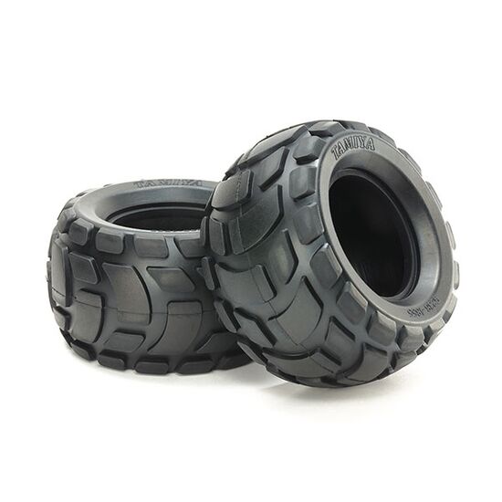 Round Block Rear Bubble Tires (soft/2pcs)