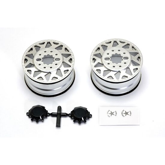 AF H01 CONTRA Wheel Silver black Cap (2pcs)