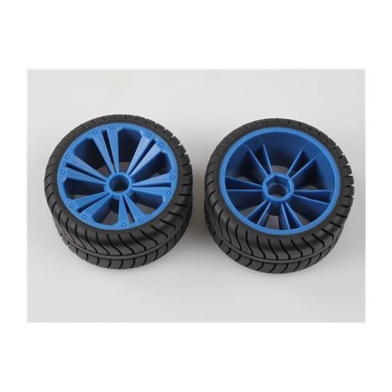 2 x Räder blau, groß (Buggy)