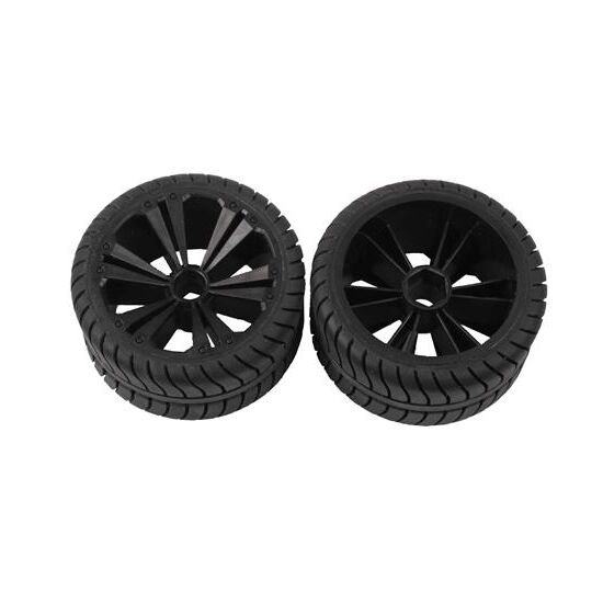 2 x Räder schwarz, klein (Buggy)