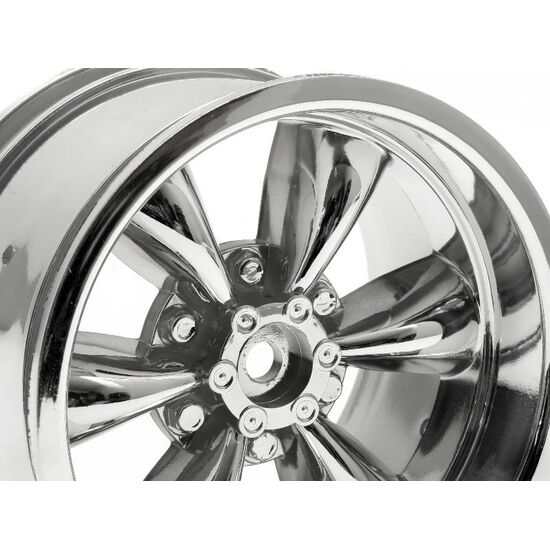 TT-6 SPOKE WHEEL CHROME (83X56MM/2PC/E-ZILLA10/SAVAGE, 2 image