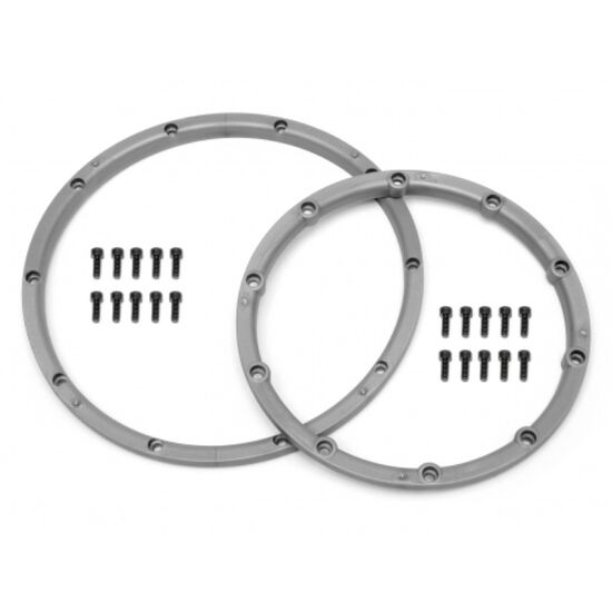 BAJA 5B - WHEEL BEAD LOCK RINGS(SILVER/FOR 2 WHEELS)