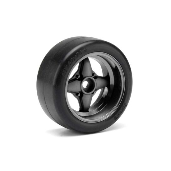 Cup Racer - MX60 FELGEN 4 SPOKE  GUNMETAL (6mm OFFSET/2pcs), 3 image