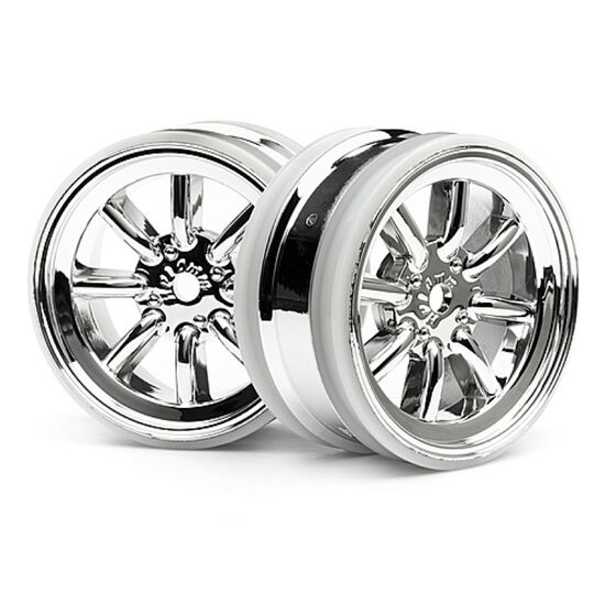 CUP RACER - MX60 8 SPEICHERN FELGEN CHROM (0mm OFFSET/2Stk)