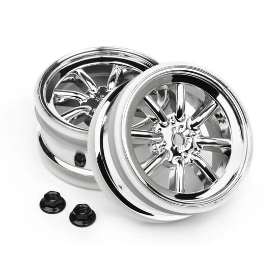 CUP RACER - MX60 8 SPEICHERN FELGEN CHROM (0mm OFFSET/2Stk), 4 image