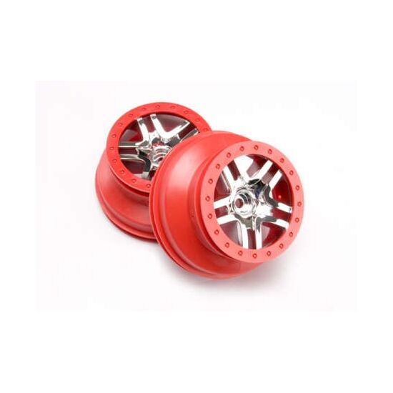 WHEELS, SCT SS, CHROME, RED BE