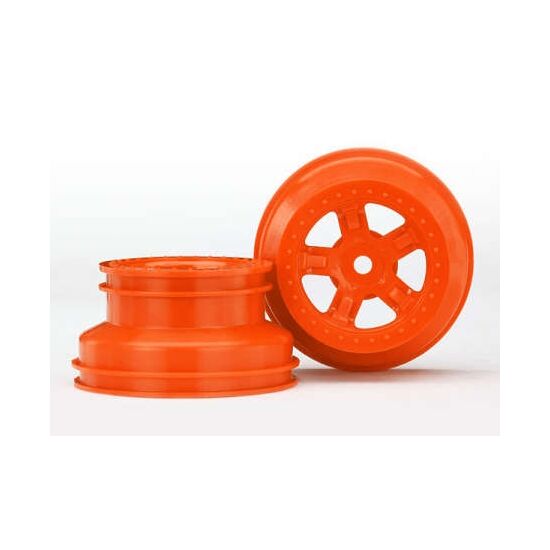 LEM7673A-Wheels, SCT orange, beadlock style, d ual profile (1.8' inner, 1.4' outer) (2)&nbsp; &nbsp; &nbsp; &nbsp; &nbsp; &nbsp; &nbsp; &nbsp; &nbsp; &nbsp; &nbsp;