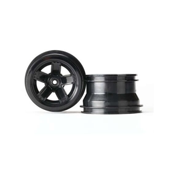 Wheels, SCT blue, beadlock style, dua l profile (1.8' inner, 1.4' outer) (2)