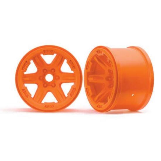 Wheels, 3.8' (orange) (2) (17mm splin ed)