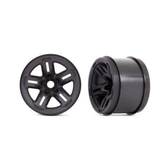 Wheels, 3.8' (black) (2) (17mm spline d)