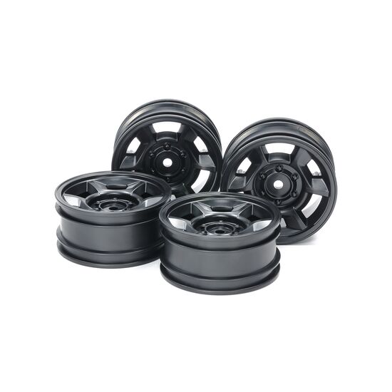 CC-02 6 Spoke Wheels noir (4) Offset +4