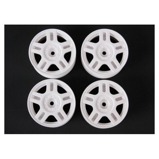 White Split 5-Spoke Wheels (26mm Width/+2 Offset