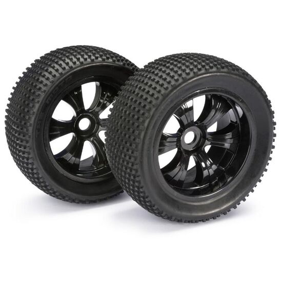 Räderset LP Truggy  Dirt  schwarz 1:8 (2)