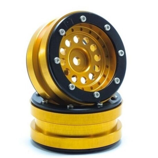 Beadlock Jantes PT-Bullet doré/noir 1.9 (2 pcs)