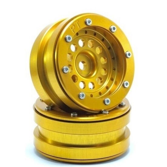 Beadlock Jantes PT-Bullet doré/doré 1.9 (2 pcs)