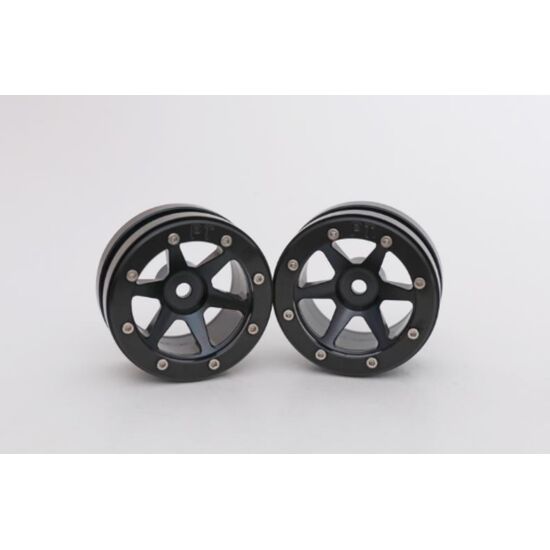 Beadlock Wheels PT-Slingshot Schwarz/Schwarz 1.9 (2 St.) 