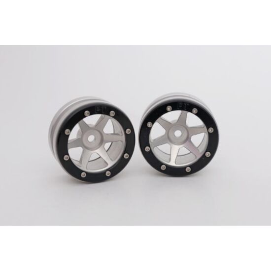 Beadlock Wheels PT-Slingshot Silber/Rot 1.9 (2 St.) 