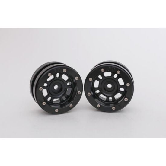 ABMT0040BB-Beadlock Wheels PT-Distractor Black/Black 1.9 (2 pcs)&#160;