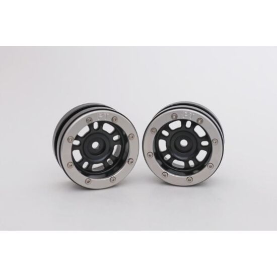 Beadlock Wheels PT-Distractor Schwarz/Silber 1.9 (2 St.) 