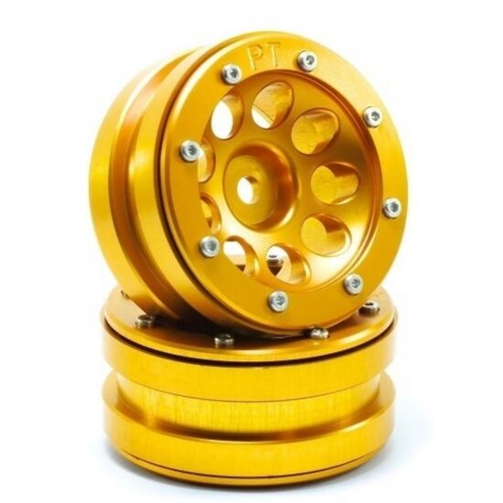 ABMT0050GOGO-Beadlock Wheels PT-Ecohole Gold/Gold 1.9 (2 pcs)