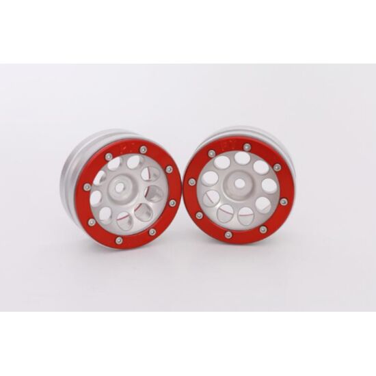 Beadlock Jantes PT-Ecohole argent/rouge 1.9 (2) 