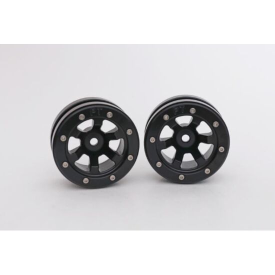 Beadlock Wheels PT-Claw Schwarz/Schwarz 1.9 (2 St.) 