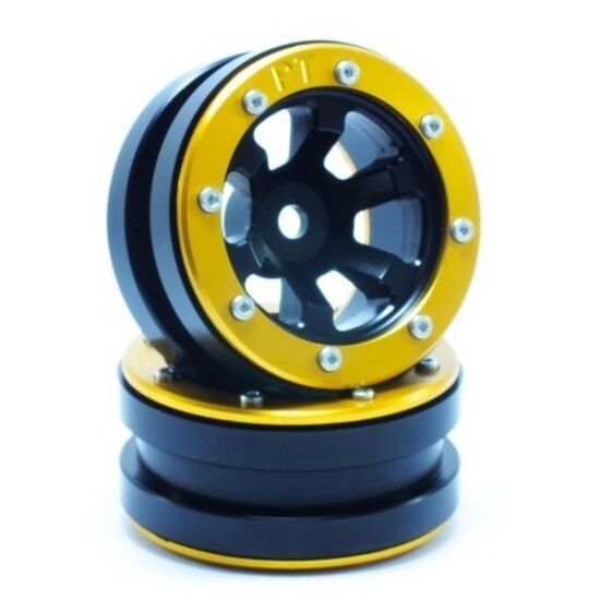 ABMT0060BGO-Beadlock Wheels PT-Claw Black/Gold 1.9 (2 pcs)