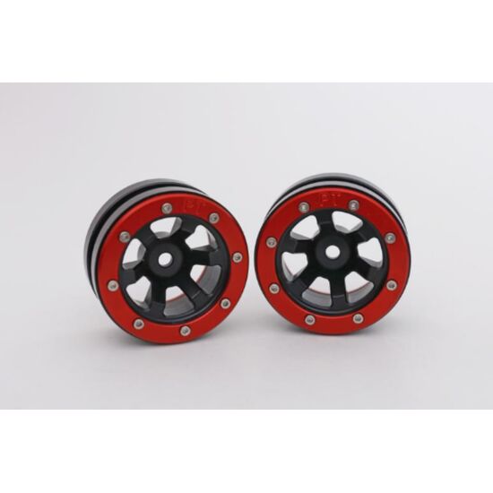 Beadlock Jantes PT-Claw noir/rouge 1.9 (2) 