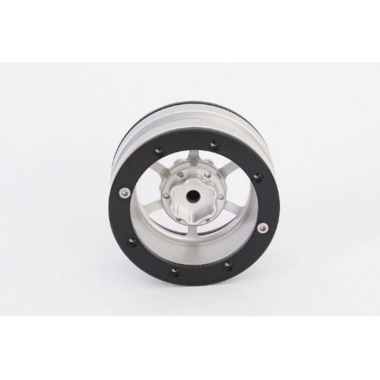 Beadlock Wheels PT-Power Silver/Black 1.9 (2pcs), 2 image