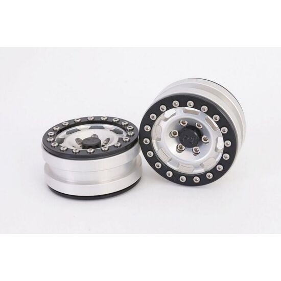 Beadlock Wheels PT-Vintage Silver/Black 1.9 (2 pcs)