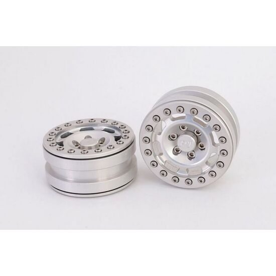 Beadlock Wheels PT-Vintage Silver/Silver 1.9 (2 pcs)