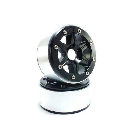 Beadlock Wheels SIXSTAR noir/noir 1.9 (2) sans moyeu de roue