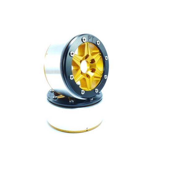 Beadlock Wheels SIXSTAR doré/doré 1.9 (2) sans moyeu de roue