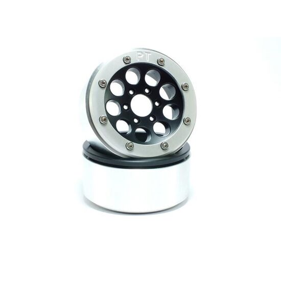 Beadlock Wheels GUN schwarz/silber 1.9 (2) ohne Radnabe