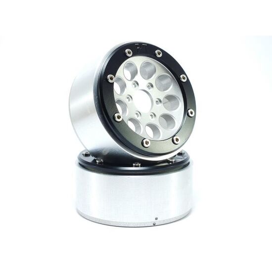 Beadlock Wheels GUN argent/noir 1.9 (2) sans moyeu de roue