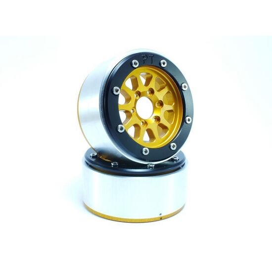 Beadlock Wheels GEAR doré/noir 1.9 (2) sans moyeu de roue