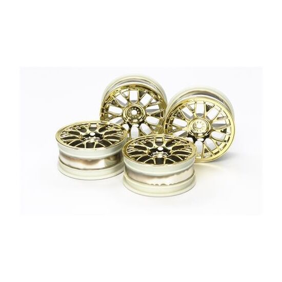 Gold Plated Mesh Wheels (4) medium narrow